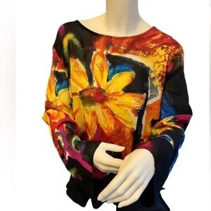 Chicos SZ. 2 (XL) Tunic is a Work of Art!